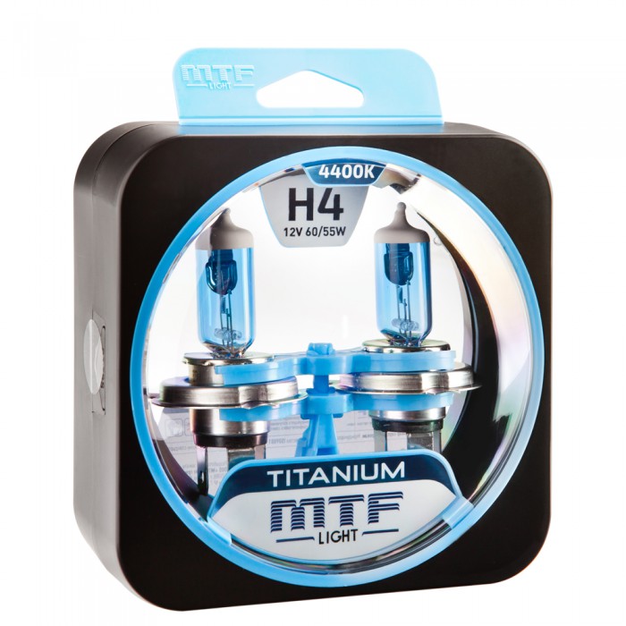 К-т ламп MTF Titanium H4 12V 55w