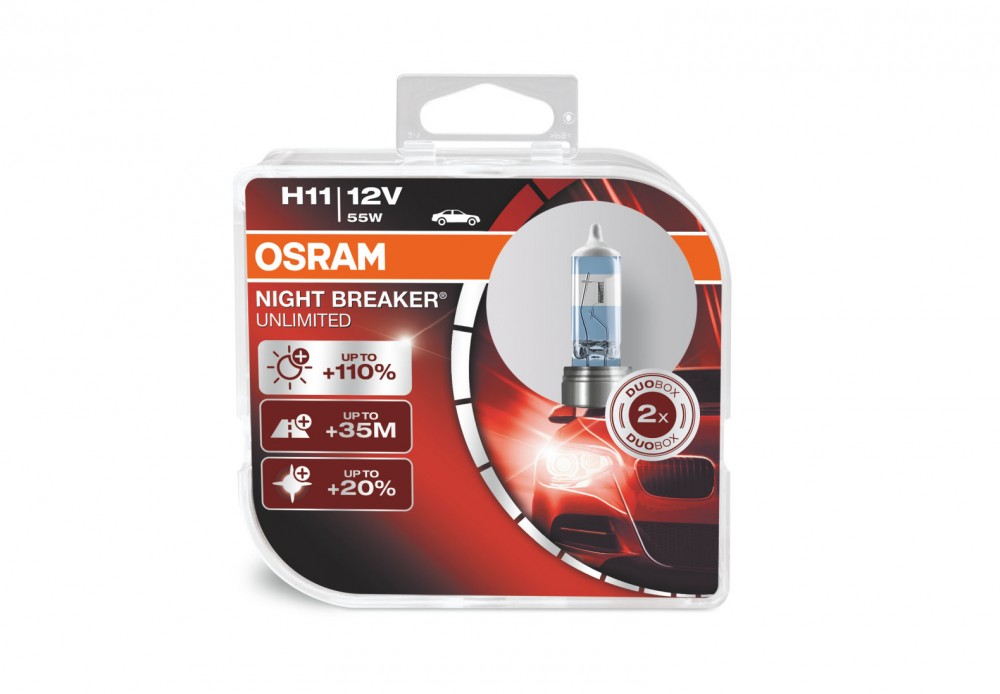 К-кт ламп Osram H11 Night Breaker Unlimited NBU