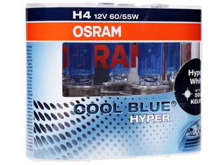 К-кт ламп Osram H4 Cool Blue Hyper CBH