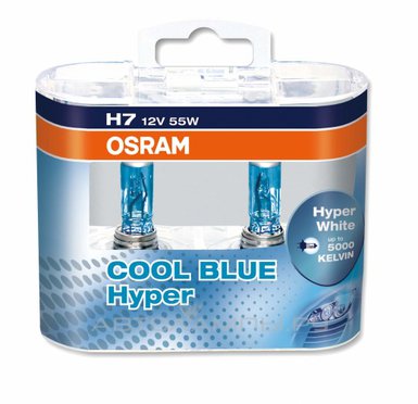 К-кт ламп Osram H7 Cool Blue Hyper CBH
