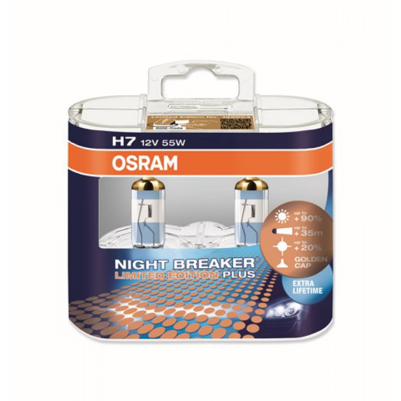 К-кт ламп Osram H7 Night Breaker Limited Edition Plus NBL