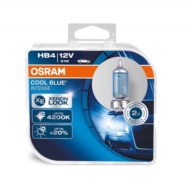 К-кт ламп Osram HB4 9006 Cool Blue Intense CBI