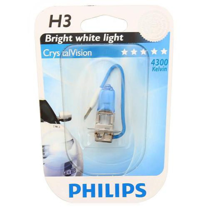 К-кт ламп PHILIPS H3 4300к Crystal Vision