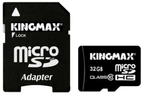 Карта памяти Kingmax MicroSD (SD adapter) 32Gb Class 6