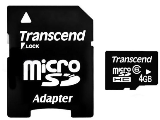 Карта памяти Transcend MicroSD 8Gb (SD adapter) Class 6