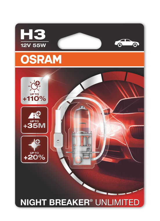 Лампа Osram H3 Night Breaker Unlimited NBU (1шт)
