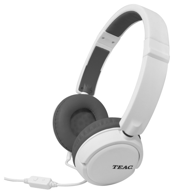 Наушники TEAC TE-8600B-W белые/синие вставки с микрофоном