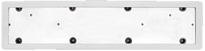 Рамка Нержавейка белая RS-10036