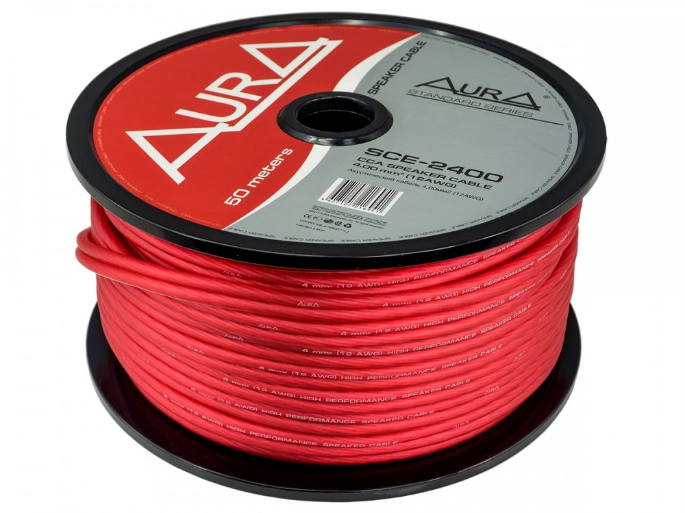 Акустический кабель  AURA SCE-2400, 2x4.0 мм., ( в бухте 50м.)