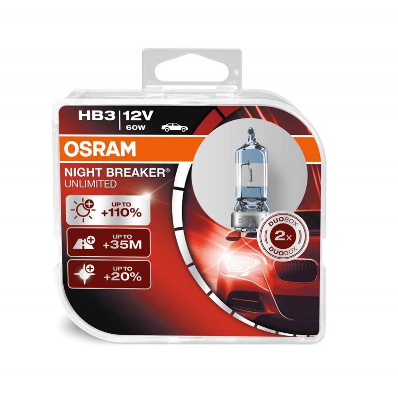 К-кт ламп Osram HB3 - 9005 NBU - DUOBOX - NIGHT BREAKER