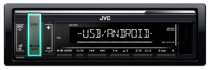 Ресивер MP3  JVC KD-X161