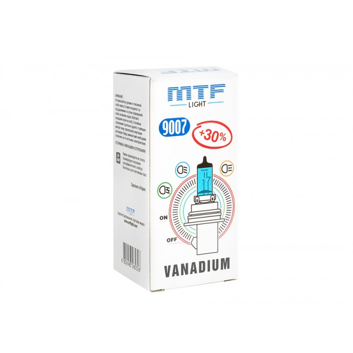 К-т ламп MTF Vanadium HB5 9007 12V 65\55W  1шт